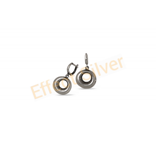 Silver Earrings - Circle